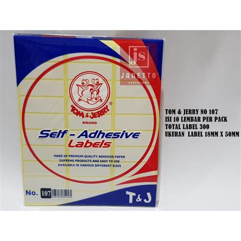 Jual Label Tom And Jerry No 107 Shopee Indonesia