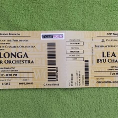 Lea Salonga Concert Ticket, Tickets & Vouchers, Event Tickets on Carousell