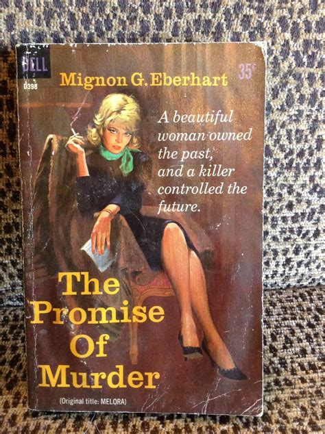 Retro Cover Artwork Promise Of Murder Mignon G Eberhart 1961 Pbk