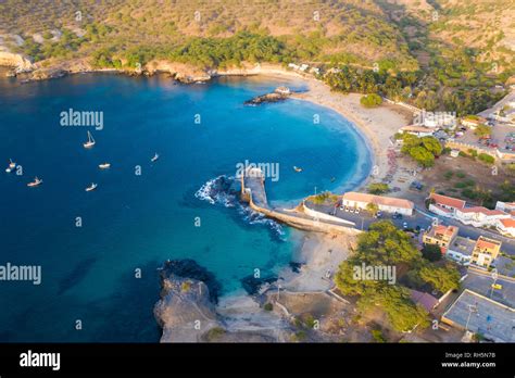 Aerial View Of Tarrafal Beach In Santiago Island In Cape Verde Cabo