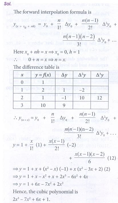 Exercise 5 2 Interpolation Problem Questions With Answer Solution