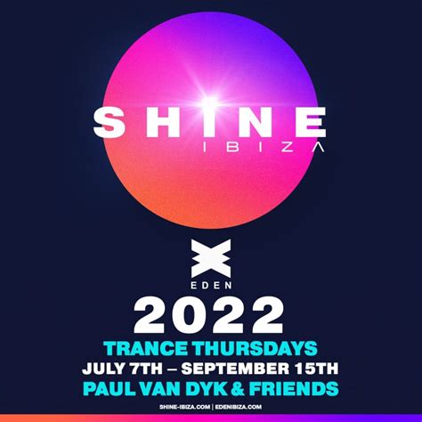 Eden Announces “shine Ibiza” With Paul Van Dyk For Summer 2002 Ibiza By Night