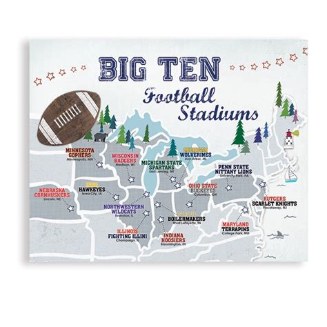 Big 10 Conference Map