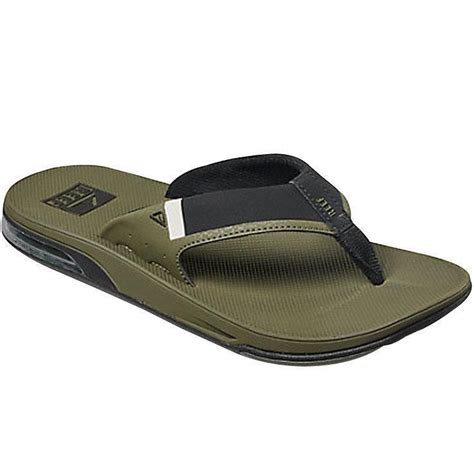 Reef Mens Fanning Low Flip Flops Olive Size 10 Olive 10