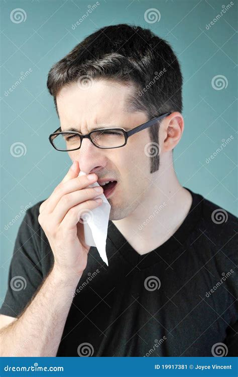 Nose Bleed Stock Image Image Of Eyes Bleed Holding 19917381