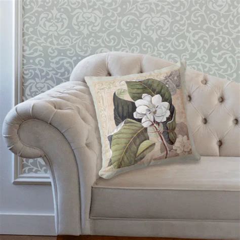 Elegant Southern Belle Magnolia Blossom Throw Pillow Zazzle