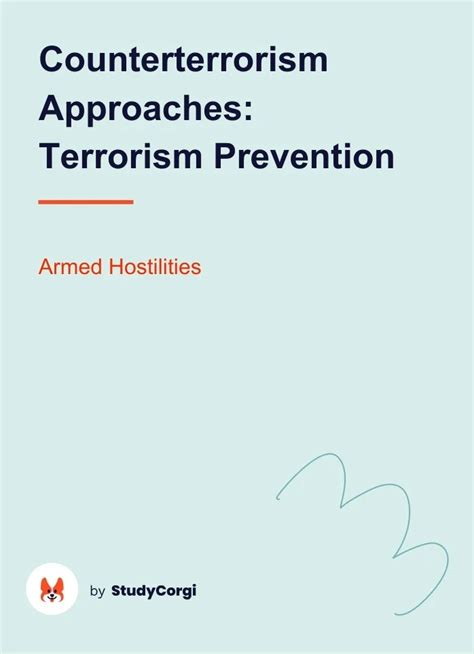 Counterterrorism Approaches: Terrorism Prevention | Free Essay Example