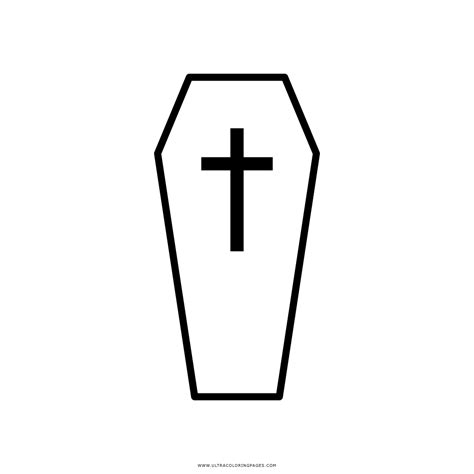 Coffin Coloring Page Ultra Coloring Pages