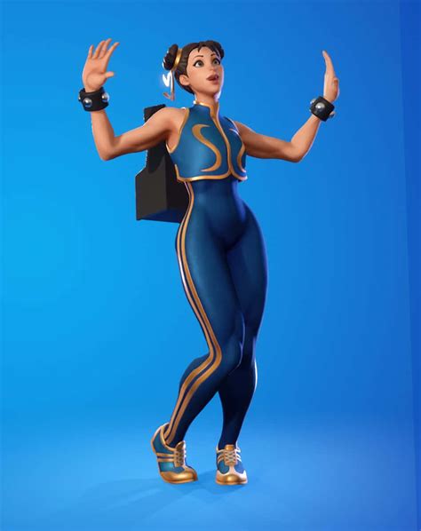 Download Fortnite A Female Character In A Blue Outfit Wallpaper