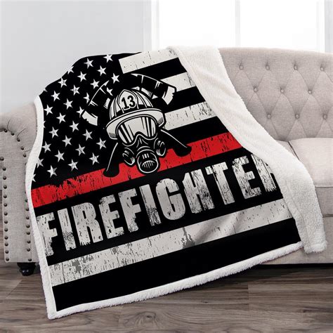 Amazon Juirnost Firefighter Gifts For Men Firefighter Blanket