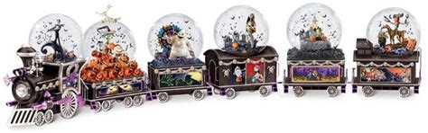 The Nightmare Before Christmas Musical Glitter Globe Train - GeekAlerts