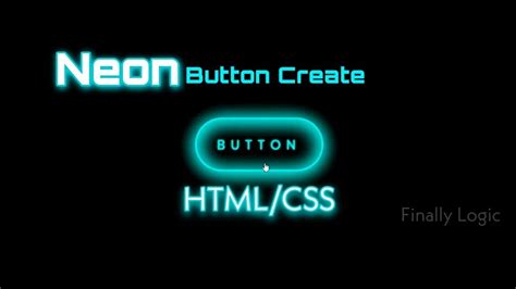 Css Neon Button Effects On Hover Html Css Glowing Button Css Button