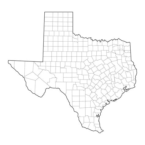 Outline Of Texas Free Pdf Printables Printablee