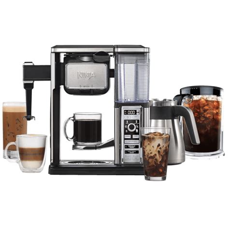 Ninja Coffee Bar With Auto Iq Stainless Carafe Milk Frother Ice Carafe