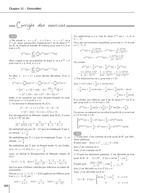 Maths PCSI PTSI Méthodes et exercices 7e éd hachette fr