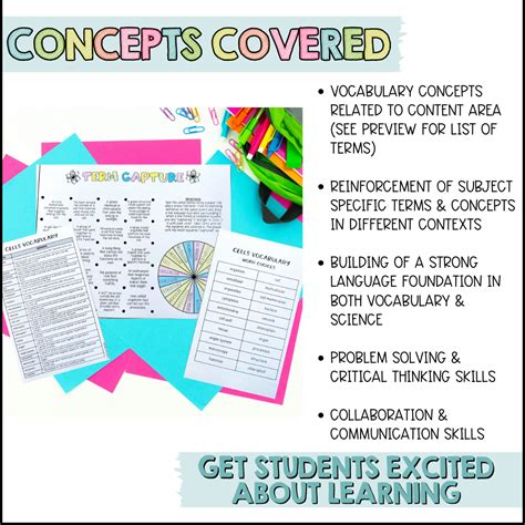 Cells Science Vocabulary Games Made By Teachers