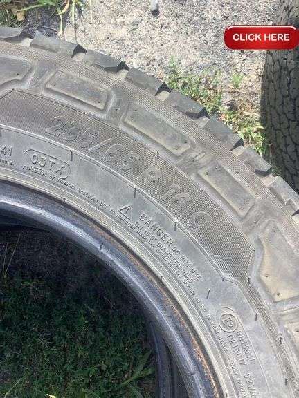 2 Michelin tires 235/65/R16 - Rideau Auctions