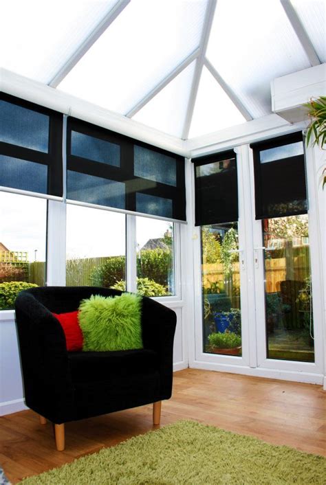 These Conservatory Blinds We Fitted Allow You To See Out But Give You Full Privacy From