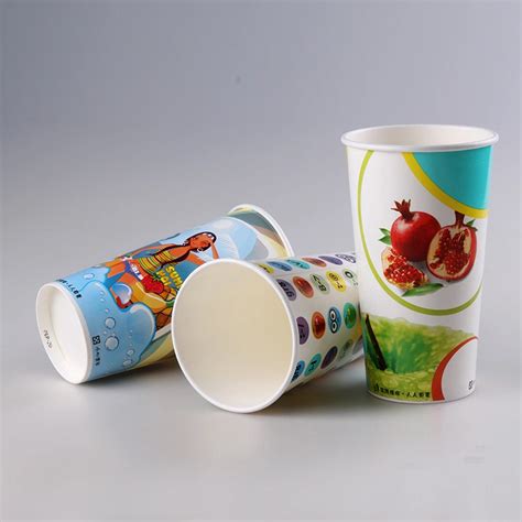 22oz Single Wall Cup Biodegradable Water Based Coating Disposible Paper