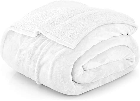 Utopia Bedding Sherpa Blanket Twin Size [white 90x66