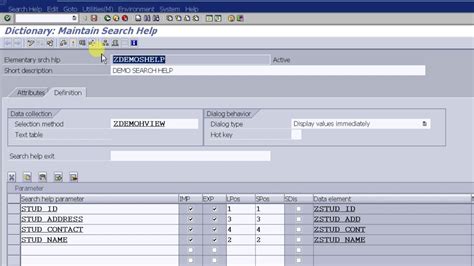 Sap Abap Help View With Search Help And Implementation In Report