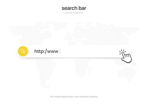 Motor De Busca Do Navegador Da Internet Barra De Pesquisa Para Ui Ux E