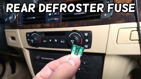 Rear Window Defroster Fuse Location Bmw E90 E91 E92 E93 Youtube