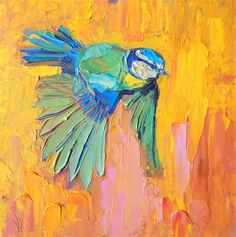 Flying Bird Oil Painting