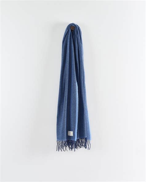 Sandymount Scarf in Navy | Cashmere and Merino Wool Blend Scarf | Avoca ...