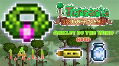 Terraria 1 4 Anklet Of The Wind Seed Seed In The Description Working