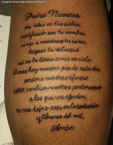 Actualizar Imagen Padre Nuestro En Latin Tatuaje Abzlocal Mx