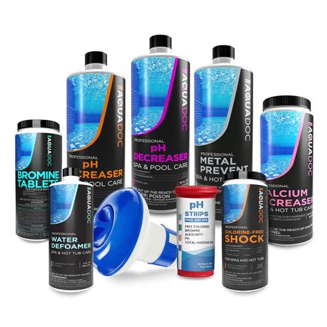 Aquadoc Bromine Hot Tub Starter Kit For Spas Complete Spa Maintenance Kit With Bromine Tablets