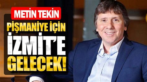 Eski Milli Futbolcu Metin Tekin Zmit E Geliyor Bug N Kocaeli Gazetesi