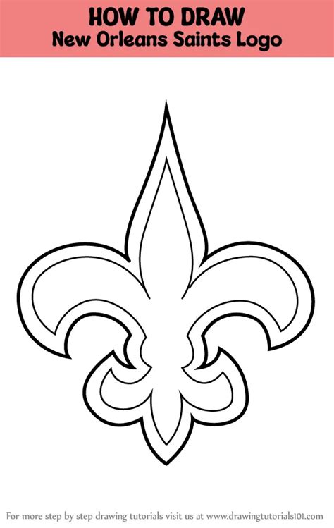 How to Draw New Orleans Saints Logo (NFL) Step by Step ...