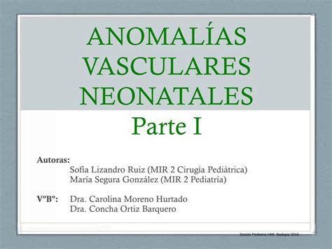 Pdf Anomal As Vasculares Neonatales Parte I Inicio Hemangioma