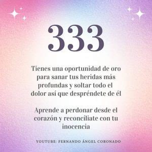 Qué significado tiene el número 333 Fernando Ángel Coronado