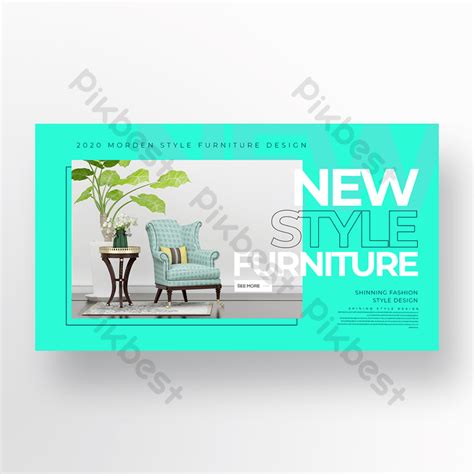 Simple Business Fashion Style Furniture Promotion Banner Psd Free