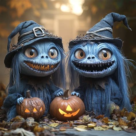 Happy Funny Halloween Monsters Free Stock Photo - Public Domain Pictures