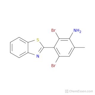 Benzothiazol Yl Dibromo Methyl Ph Enylamine Structure