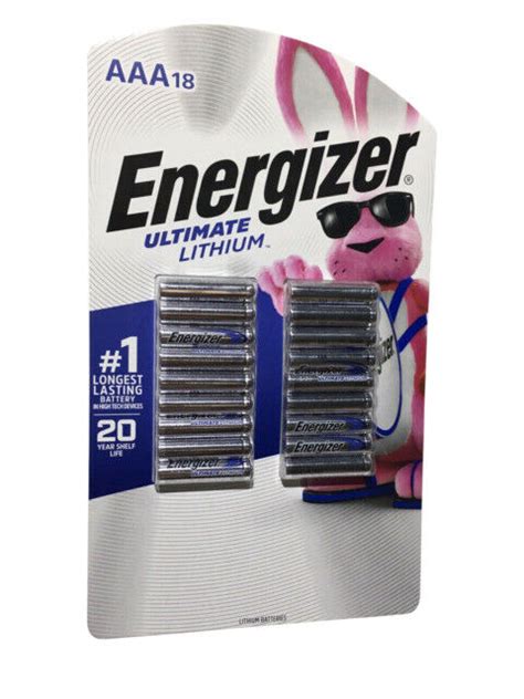 NEW Energizer Ultimate Lithium AAA 18 pack Batteries สถานตำรวจภธร