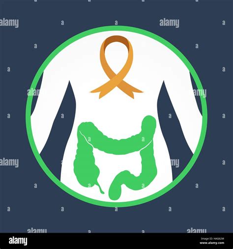 Colon Cancer Logo Vector Icon Design Template Stock Vector Image And Art