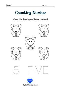 Counting Number 1-10 Free Download Printable for Color drawing and ...