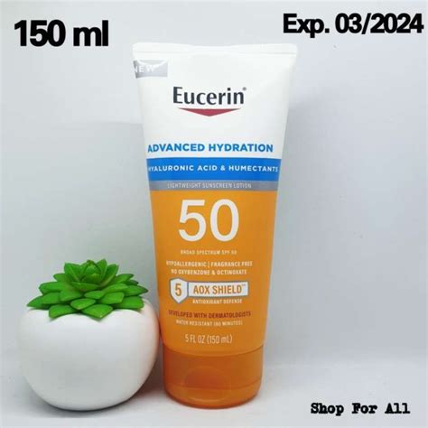 Promo EUCERIN Advanced Hydration Lightweight Sunscreen Lotion SPF 50