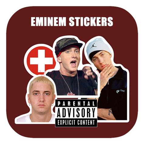 Eminem Sticker Rock Band Retro Waterproof Decorative Sticker Rock Phon