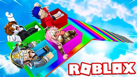 LO SCIVOLO DA 999 999 999 METRI CON I MIEI AMICI ROBLOX YouTube