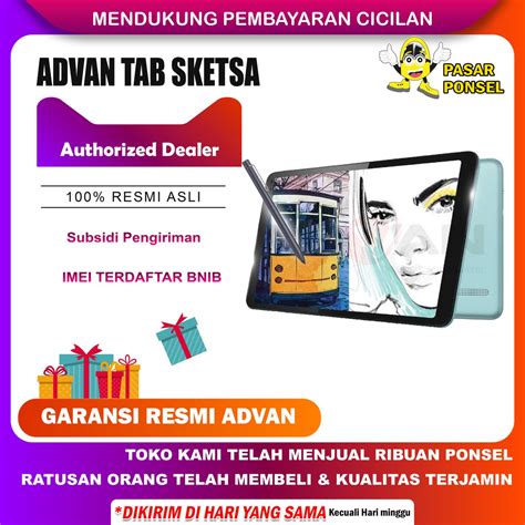 Jual Advan Tab Inch Sketsa Gb Garansi Resmi Indonesia Termurah