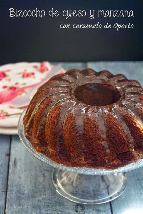 Kooking Bizcocho De Queso Y Manzana Con Caramelo De Oporto Manzanas