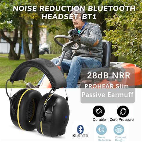 30db Snr Hearing Protection Headphones With Bluetooth Rechargeable