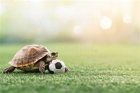 turtle shows  soccer skills  sports jersey   sunny grassy field