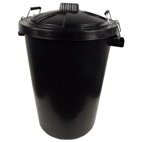 Rhino Black Dustbin With Lid 85 Litres Myers Building And Timber Supplies